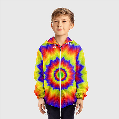 Детская ветровка Tie-Dye / 3D-Белый – фото 3