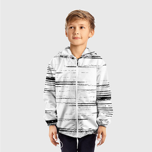Детская ветровка РЕЗКИЕ ШТРИХИ / 3D-Белый – фото 3