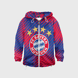 Ветровка с капюшоном детская BAYERN MUNCHEN, цвет: 3D-белый