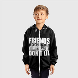 Ветровка с капюшоном детская Friends Dont Lie, цвет: 3D-белый — фото 2