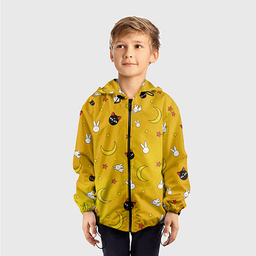 Детская ветровка СЕЙЛОР МУН / 3D-Черный – фото 3