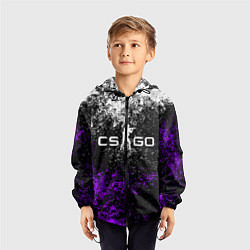 Ветровка с капюшоном детская CS GO, цвет: 3D-черный — фото 2