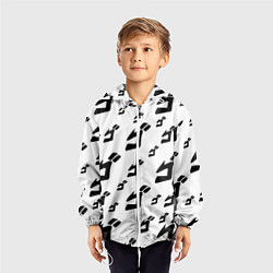 Ветровка с капюшоном детская JoJo Bizarre Adventure, цвет: 3D-белый — фото 2