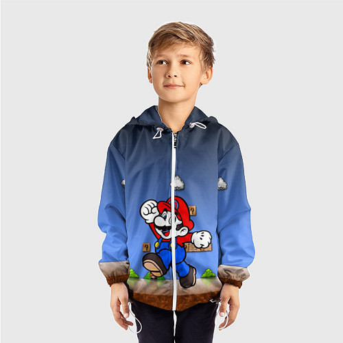 Детская ветровка Mario / 3D-Белый – фото 3