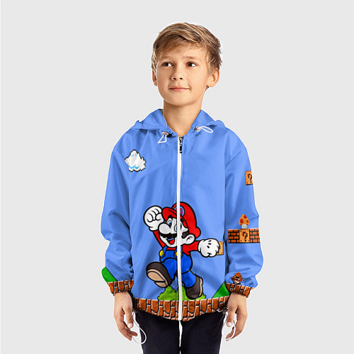 Детская ветровка Mario / 3D-Белый – фото 3