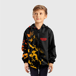 Ветровка с капюшоном детская ОЧЕНЬ СТРАННЫЕ ДЕЛА STRANGER, цвет: 3D-черный — фото 2