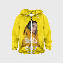 Ветровка с капюшоном детская Billie Eilish Билли Айлиш, цвет: 3D-белый