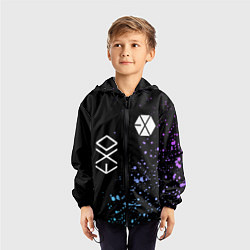 Ветровка с капюшоном детская EXO BAND, цвет: 3D-черный — фото 2