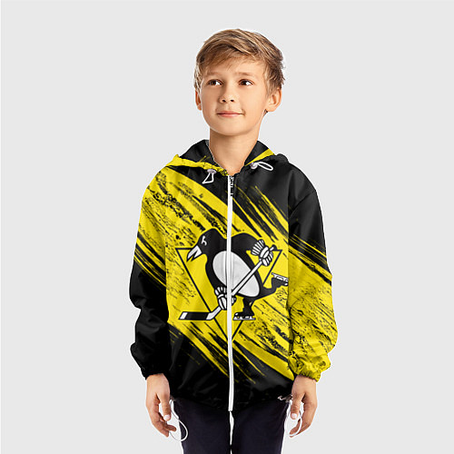 Детская ветровка Pittsburgh Penguins Sport / 3D-Белый – фото 3