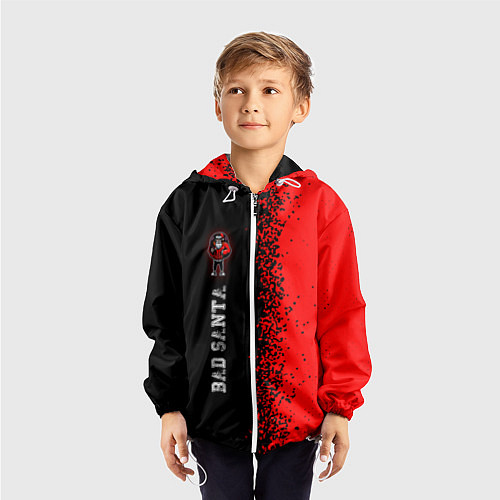 Детская ветровка BAD SANTA / 3D-Белый – фото 3