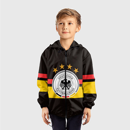 Детская ветровка СБОРНАЯ ГЕРМАНИИ / 3D-Черный – фото 3