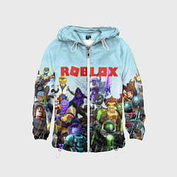 Ветровка с капюшоном детская ROBLOX, цвет: 3D-белый