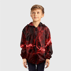 Ветровка с капюшоном детская Разряд Молний, цвет: 3D-черный — фото 2