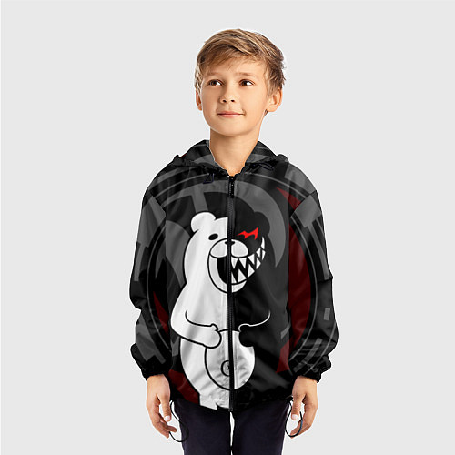 Детская ветровка MONOKUMA МОНОКУМА DANGANRO / 3D-Черный – фото 3