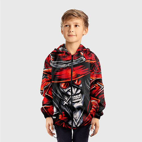 Детская ветровка Алукард, Хеллсинг / 3D-Черный – фото 3