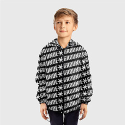 Ветровка с капюшоном детская UNDERGROUND, цвет: 3D-черный — фото 2