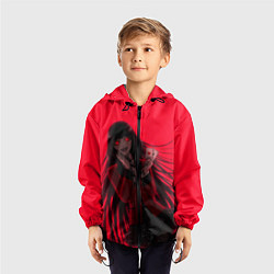 Ветровка с капюшоном детская ЮМЭКО БЕЗУМНЫЙ АЗАРТ, цвет: 3D-черный — фото 2