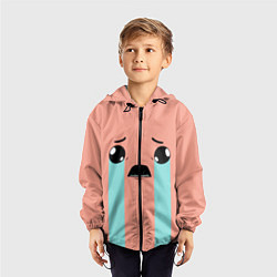 Ветровка с капюшоном детская Crying Isaac, цвет: 3D-черный — фото 2