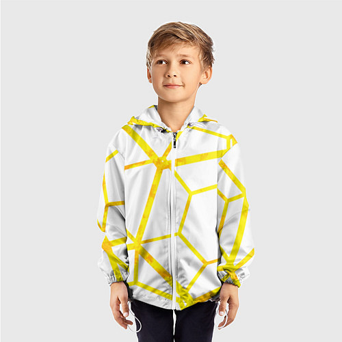 Детская ветровка Hexagon / 3D-Белый – фото 3