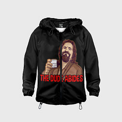 Ветровка с капюшоном детская The Dude Abides Lebowski, цвет: 3D-черный