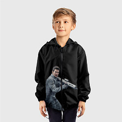 Ветровка с капюшоном детская Том Круз, цвет: 3D-черный — фото 2