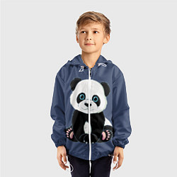 Ветровка с капюшоном детская Милая Панда Sweet Panda, цвет: 3D-белый — фото 2