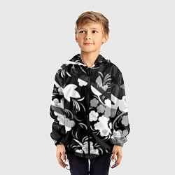 Ветровка с капюшоном детская Russia Камуфляж белый New 202223, цвет: 3D-черный — фото 2