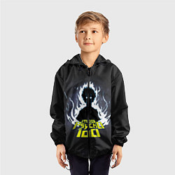 Ветровка с капюшоном детская Моб Психо 100, цвет: 3D-черный — фото 2