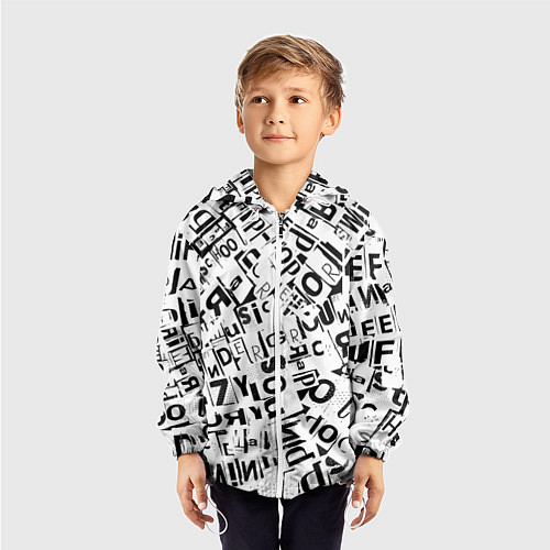 Детская ветровка UNDER WHITE / 3D-Белый – фото 3