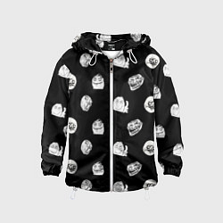 Ветровка с капюшоном детская Trollolo, цвет: 3D-белый