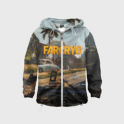 Ветровка с капюшоном детская Far Cry 6 game art, цвет: 3D-белый