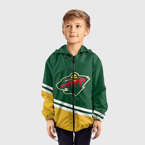 Детская ветровка Minnesota Wild NHL / 3D-Черный – фото 3