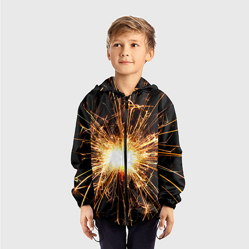 Детская ветровка Фейерверк души / 3D-Черный – фото 3