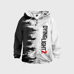 Ветровка с капюшоном детская DYING LIGHT 2 GOOD NIGHT AND GOOD LUCK, цвет: 3D-белый