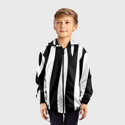 Ветровка с капюшоном детская ZeBRO, цвет: 3D-черный — фото 2