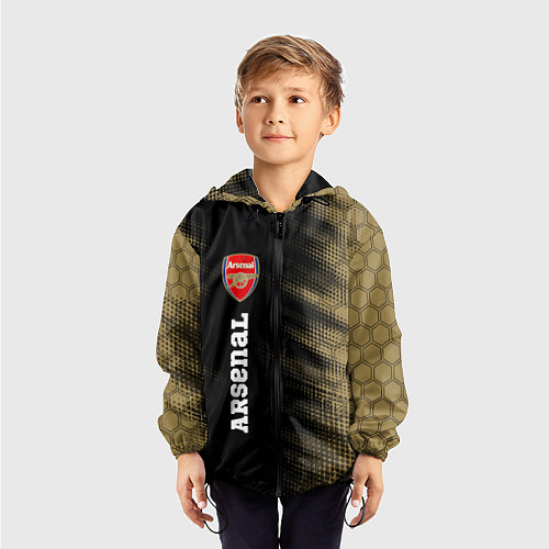 Детская ветровка АРСЕНАЛ Arsenal - Полутона / 3D-Черный – фото 3