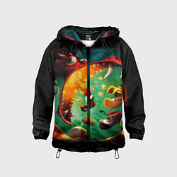 Ветровка с капюшоном детская Rayman Legend, цвет: 3D-черный