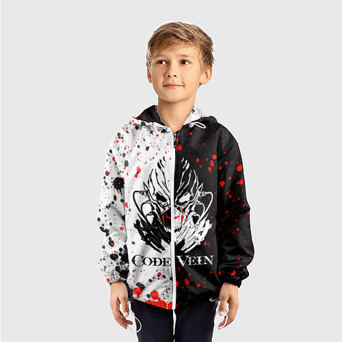 Детская ветровка Code Vein Logo / 3D-Белый – фото 3