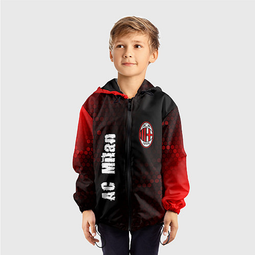 Детская ветровка AC MILAN AC Milan Графика / 3D-Черный – фото 3