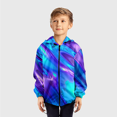 Детская ветровка Neon Holographic / 3D-Черный – фото 3