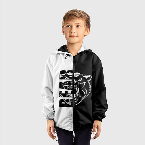 Детская ветровка BEAR Медведь / 3D-Черный – фото 3