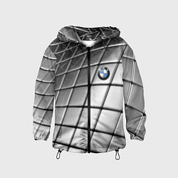 Ветровка с капюшоном детская BMW pattern 2022, цвет: 3D-черный