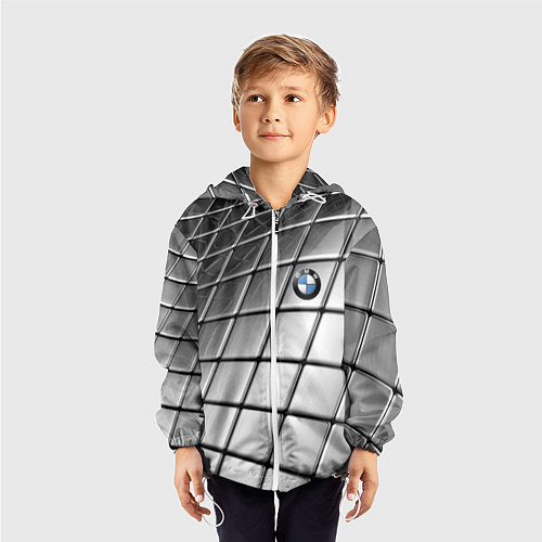Детская ветровка BMW pattern 2022 / 3D-Белый – фото 3