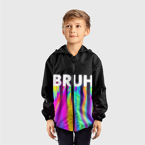 Детская ветровка BRUH Братан / 3D-Черный – фото 3