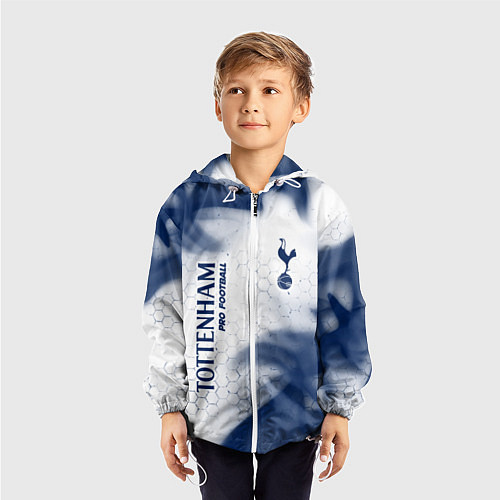 Детская ветровка TOTTENHAM HOTSPUR Pro Football - Пламя / 3D-Белый – фото 3