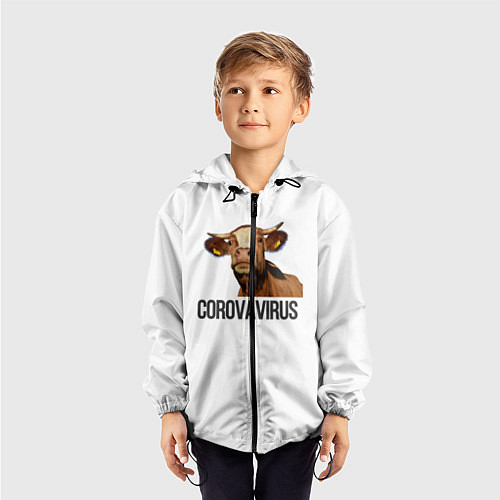 Детская ветровка Corovavirus / 3D-Черный – фото 3
