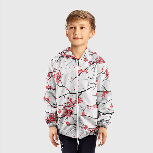 Детская ветровка Осенние деревья / 3D-Белый – фото 3