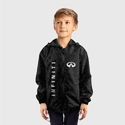 Ветровка с капюшоном детская Инфинити infinity sport, цвет: 3D-черный — фото 2