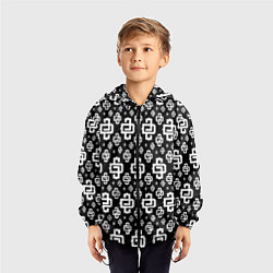 Ветровка с капюшоном детская Black Pattern Dope Camo Dope Street Market, цвет: 3D-черный — фото 2