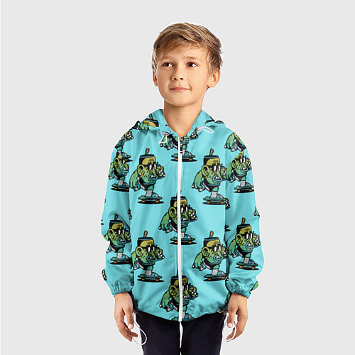 Детская ветровка БАНКА НА СКЕЙТБОРДЕ / 3D-Белый – фото 3